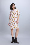 Zivame Garfield Knit Cotton Loungewear Dress - Pink Dogwood — thumbnail 2